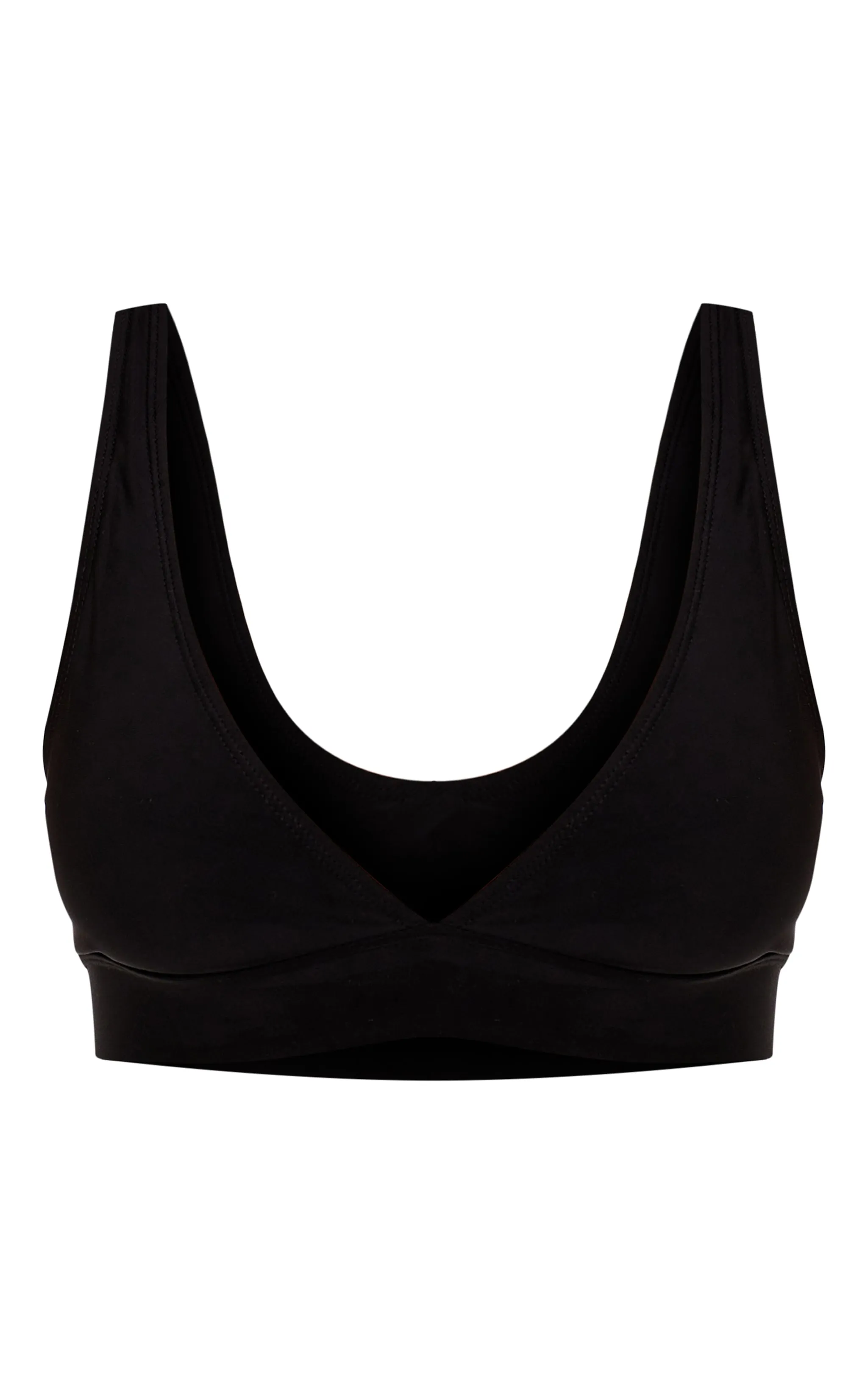 Black Plunge Mix & Match Bikini Top sold by Pretty Little Thing product image thumbnail 5