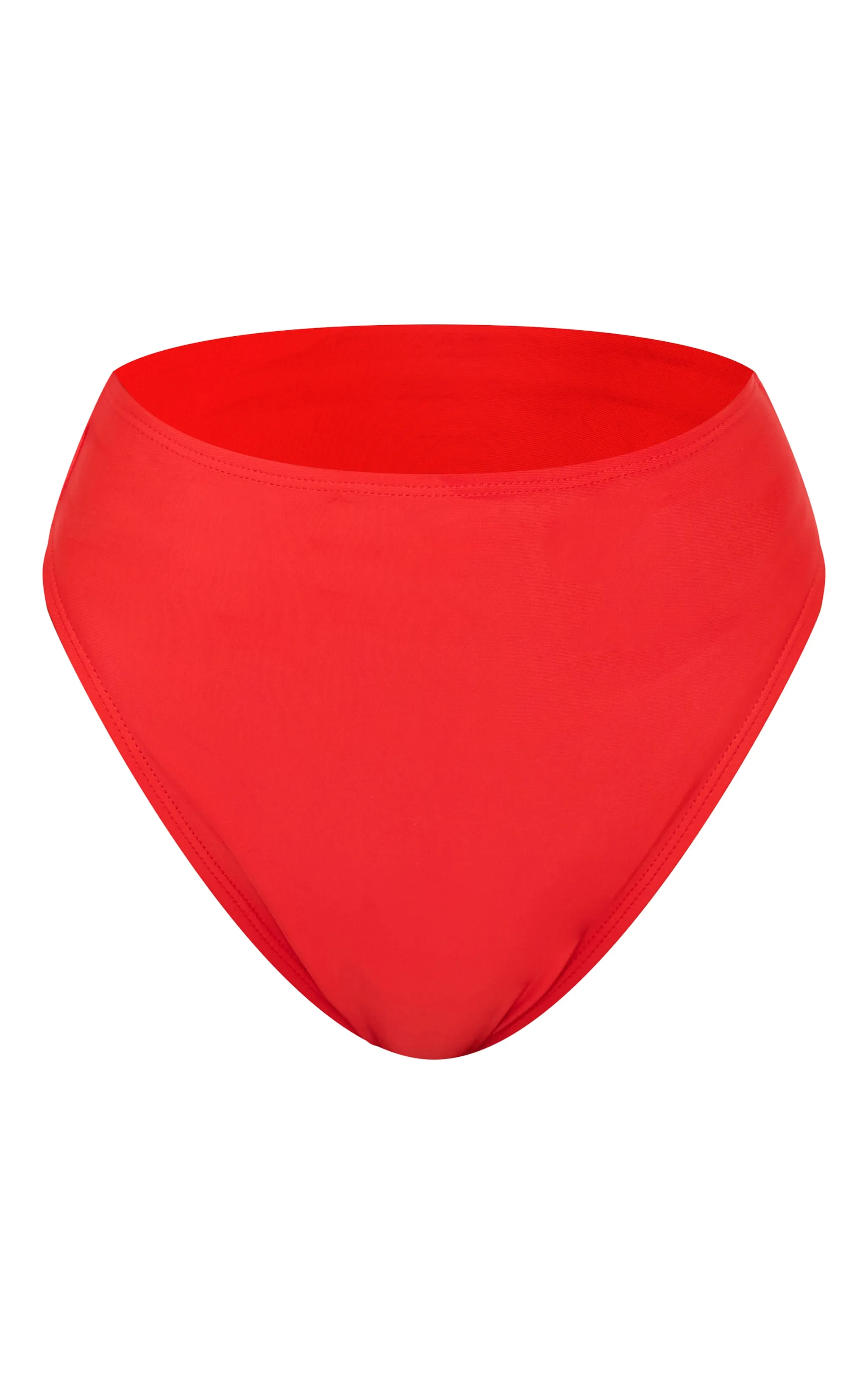 Red Mix & Match High Waisted High Leg Bikini Bottoms sold by Pretty Little Thing product image thumbnail 5