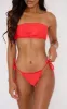 Red Mix & Match Tie Side Bikini Bottoms sold by Pretty Little Thing