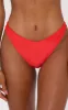 Red Mix & Match V Front Bikini Bottoms sold by Pretty Little Thing