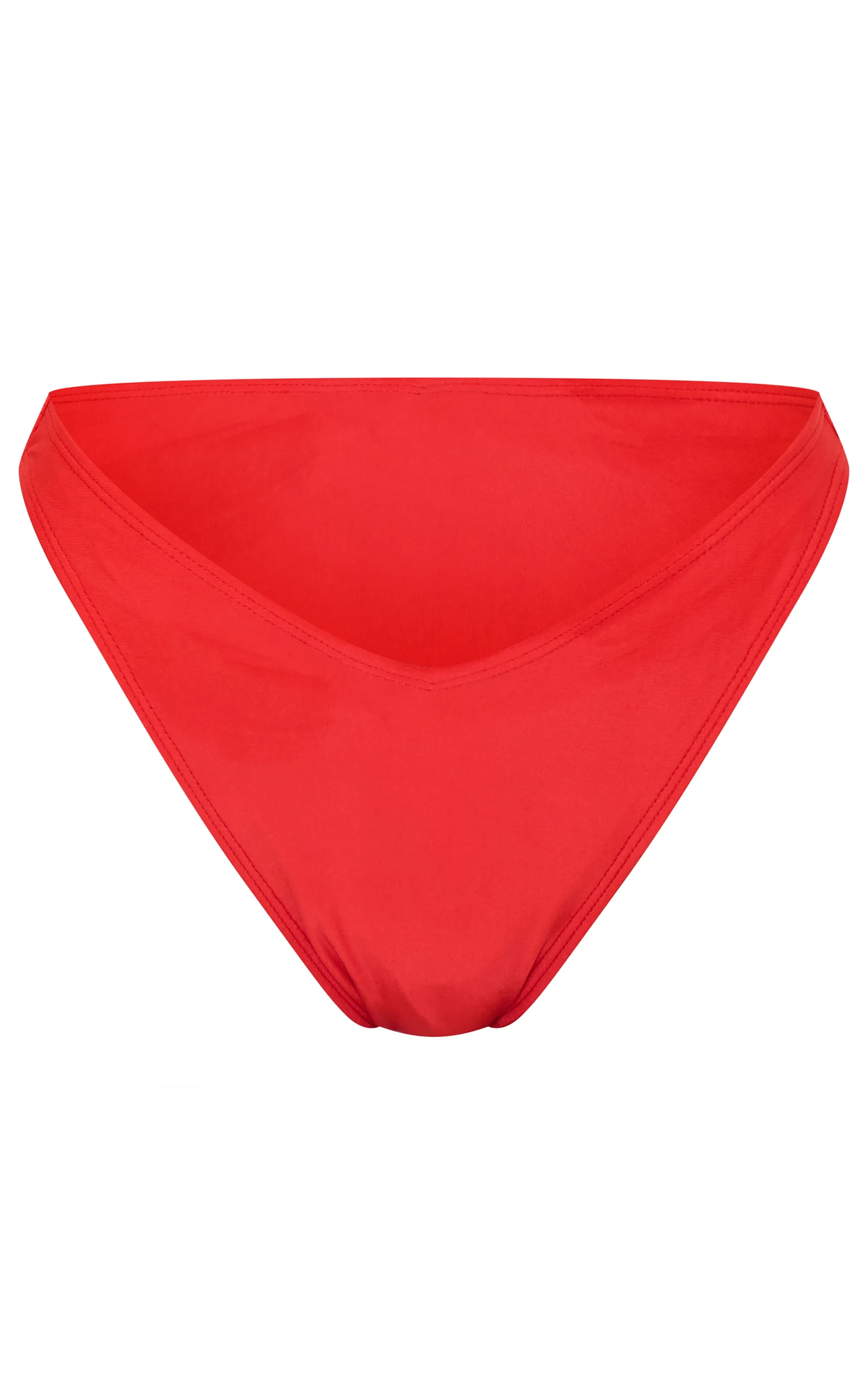 Red Mix & Match V Front Bikini Bottoms sold by Pretty Little Thing product image thumbnail 5
