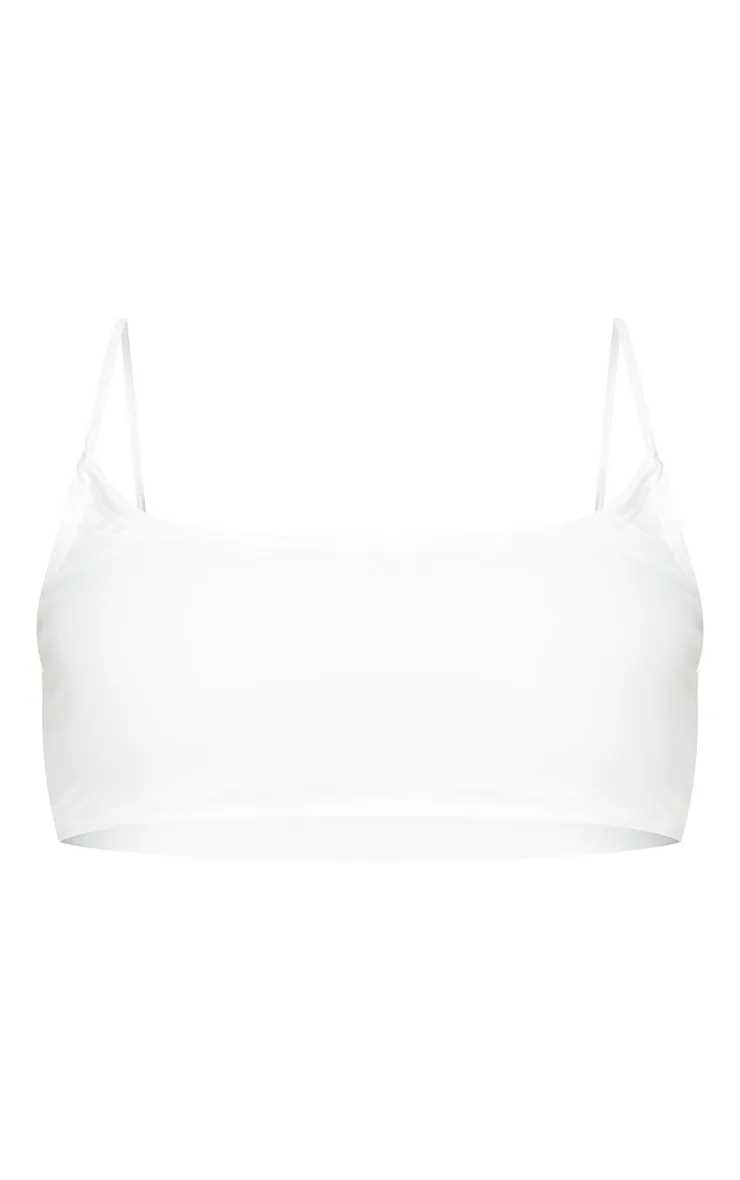 White Mix & Match Scoop Bikini Top sold by Pretty Little Thing product image thumbnail 5
