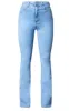 Blue 5 Pocket Stretch Flared Jeans sold by Pretty Little Thing