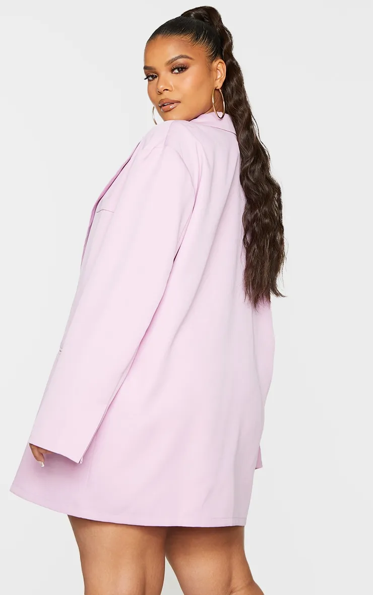 Plus Lilac Relaxed Oversized Blazer sold by Pretty Little Thing product image thumbnail 2