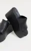 Black PU Square Toe Platform Mules sold by Pretty Little Thing