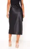 Black Satin Bias Cut Midi Skirt, Black sold by Pretty Little Thing