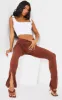White Mesh Ruched Boned Cropped Corset sold by Pretty Little Thing