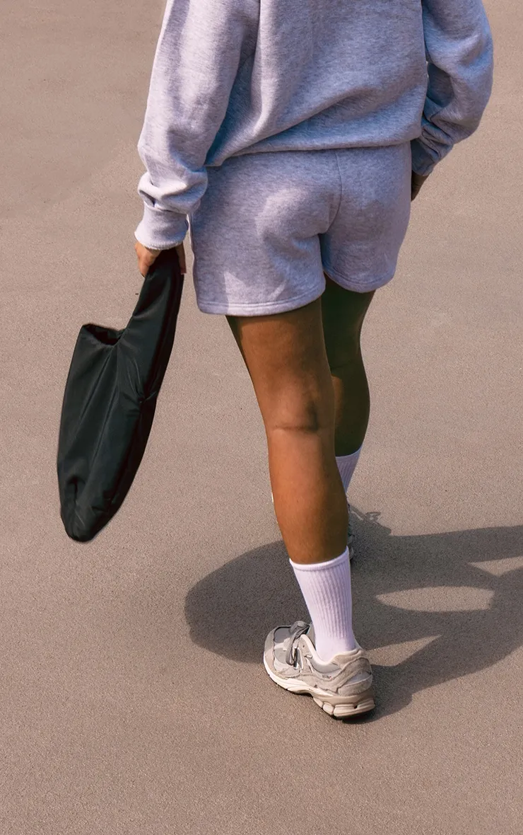 Ash Grey Slogan Sweat Short sold by Pretty Little Thing product image thumbnail 3