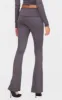 Charcoal Grey Soft Touch Fold Over Skinny Flares sold by Pretty Little Thing
