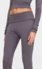 Charcoal Grey Soft Touch Fold Over Skinny Flares sold by Pretty Little Thing