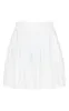 White Pleated Side Split Tennis Skirt sold by Pretty Little Thing