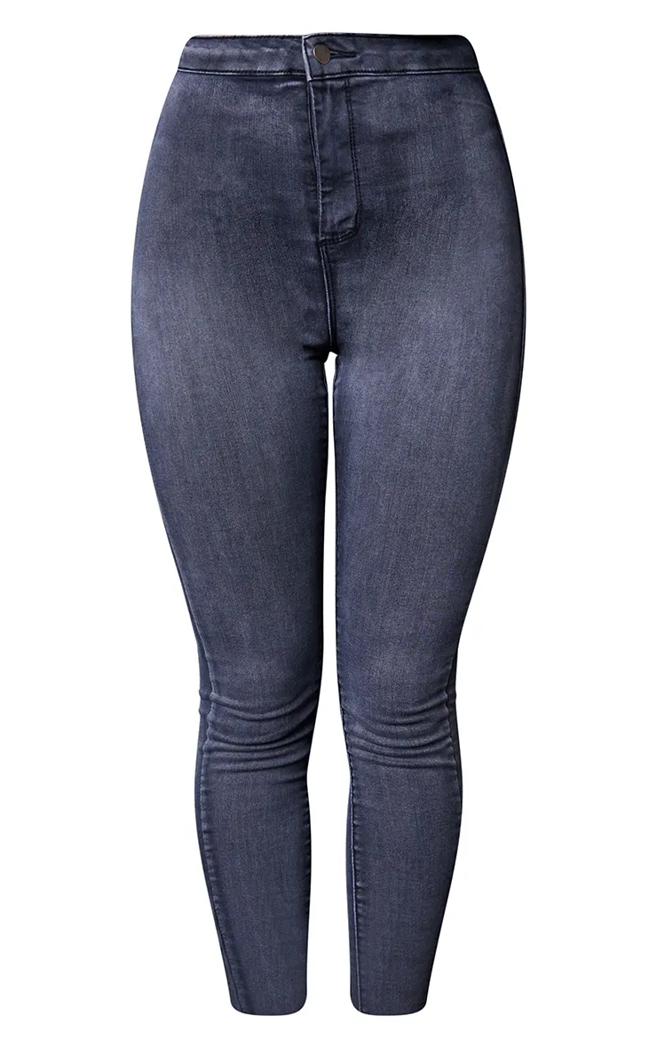 PRETTYLITTLETHING L30 Washed Black Disco Skinny Jeans sold by Pretty Little Thing product image thumbnail 5