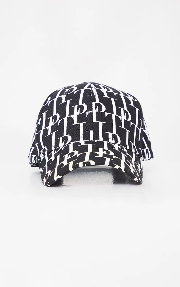 PRETTYLITTLETHING Black Italics Baseball Cap sold by Pretty Little Thing product image thumbnail 3