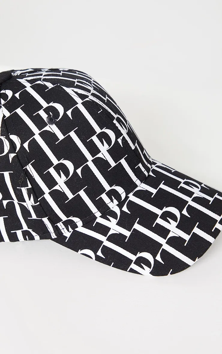 PRETTYLITTLETHING Black Italics Baseball Cap sold by Pretty Little Thing product image thumbnail 4