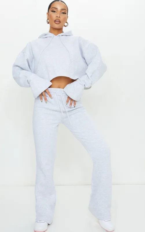 Grey Flared Leg Joggers sold by Pretty Little Thing