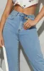 Light Blue Wash Bum Shape Mom Jeans sold by Pretty Little Thing