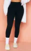 Petite Black Contour Rib Seamless Leggings sold by Pretty Little Thing