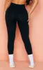 Petite Black Contour Rib Seamless Leggings sold by Pretty Little Thing