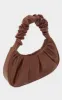 Chocolate Extreme Ruched Handle Shoulder Bag sold by Pretty Little Thing