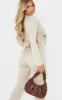Chocolate Extreme Ruched Handle Shoulder Bag sold by Pretty Little Thing