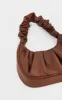 Chocolate Extreme Ruched Handle Shoulder Bag sold by Pretty Little Thing