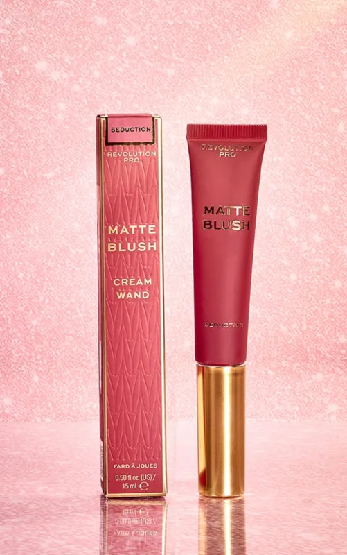 Revolution Pro Iconic Matte Cream Blush Wand Seduction Berry sold by Pretty Little Thing