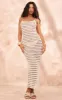 Stone Crochet Strappy Maxi Dress sold by Pretty Little Thing