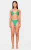 Green Textured High Leg Bikini Bottoms sold by Pretty Little Thing