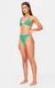 Green Textured High Leg Bikini Bottoms sold by Pretty Little Thing