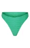 Green Textured High Leg Bikini Bottoms sold by Pretty Little Thing