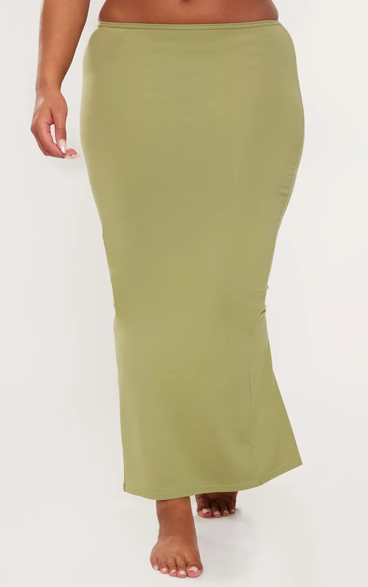 Shape Olive Sculpted Maxi Skirt sold by Pretty Little Thing product image thumbnail 2
