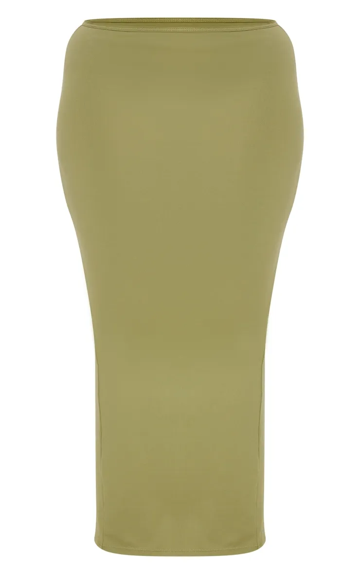 Shape Olive Sculpted Maxi Skirt sold by Pretty Little Thing product image thumbnail 5