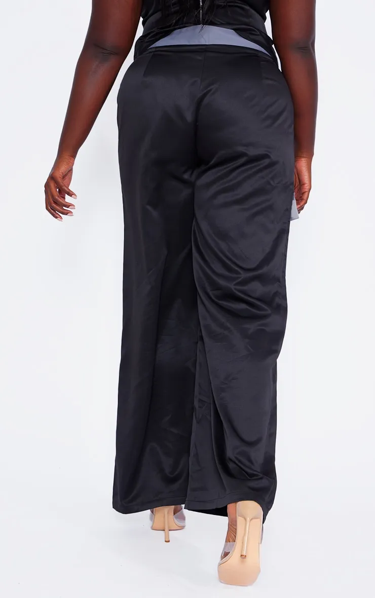 Plus Dark Grey Pocket Detail Tailored Cargo Trousers sold by Pretty Little Thing product image thumbnail 3