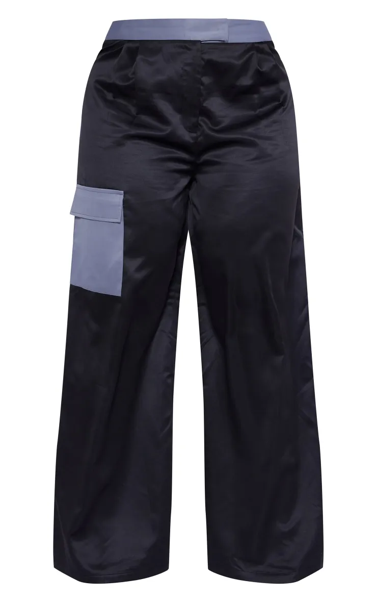 Plus Dark Grey Pocket Detail Tailored Cargo Trousers sold by Pretty Little Thing product image thumbnail 5