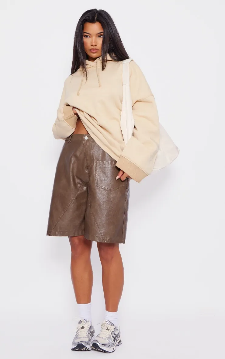 Stone Washed Oversized Wide Hem Hoodie sold by Pretty Little Thing