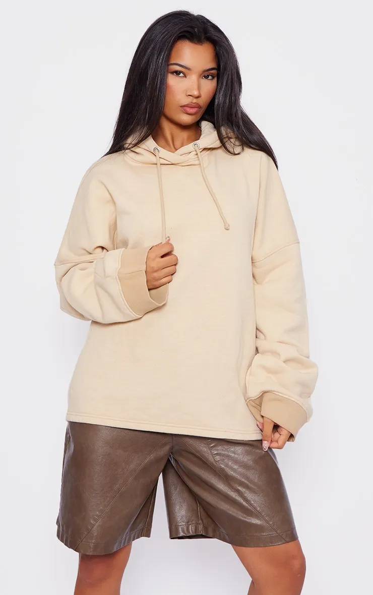 Stone Washed Oversized Wide Hem Hoodie sold by Pretty Little Thing product image thumbnail 3