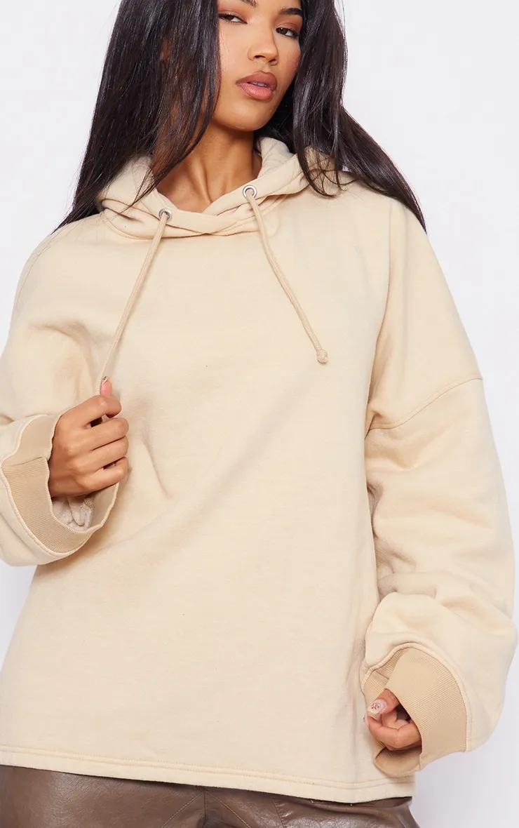 Stone Washed Oversized Wide Hem Hoodie sold by Pretty Little Thing product image thumbnail 4