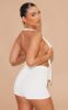 Cream Crinkle Rib Halterneck Bralette sold by Pretty Little Thing