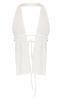 Cream Crinkle Rib Halterneck Bralette sold by Pretty Little Thing