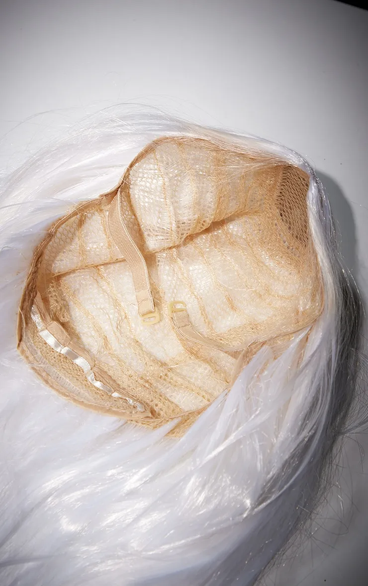 White Premium Long Wig sold by Pretty Little Thing product image thumbnail 4