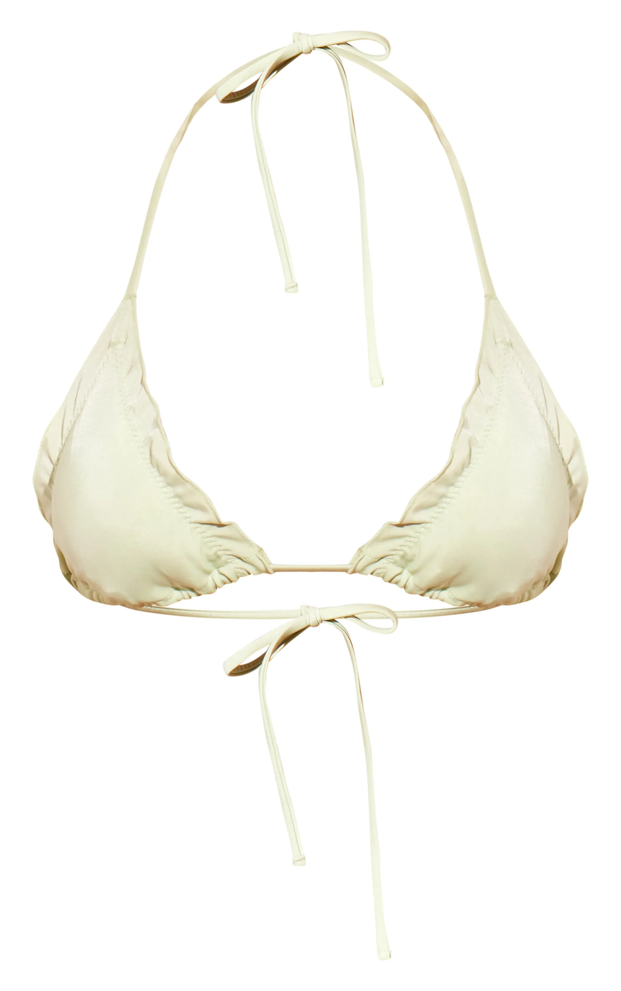 Sage Green Frill Edge Triangle Bikini Top sold by Pretty Little Thing product image thumbnail 5