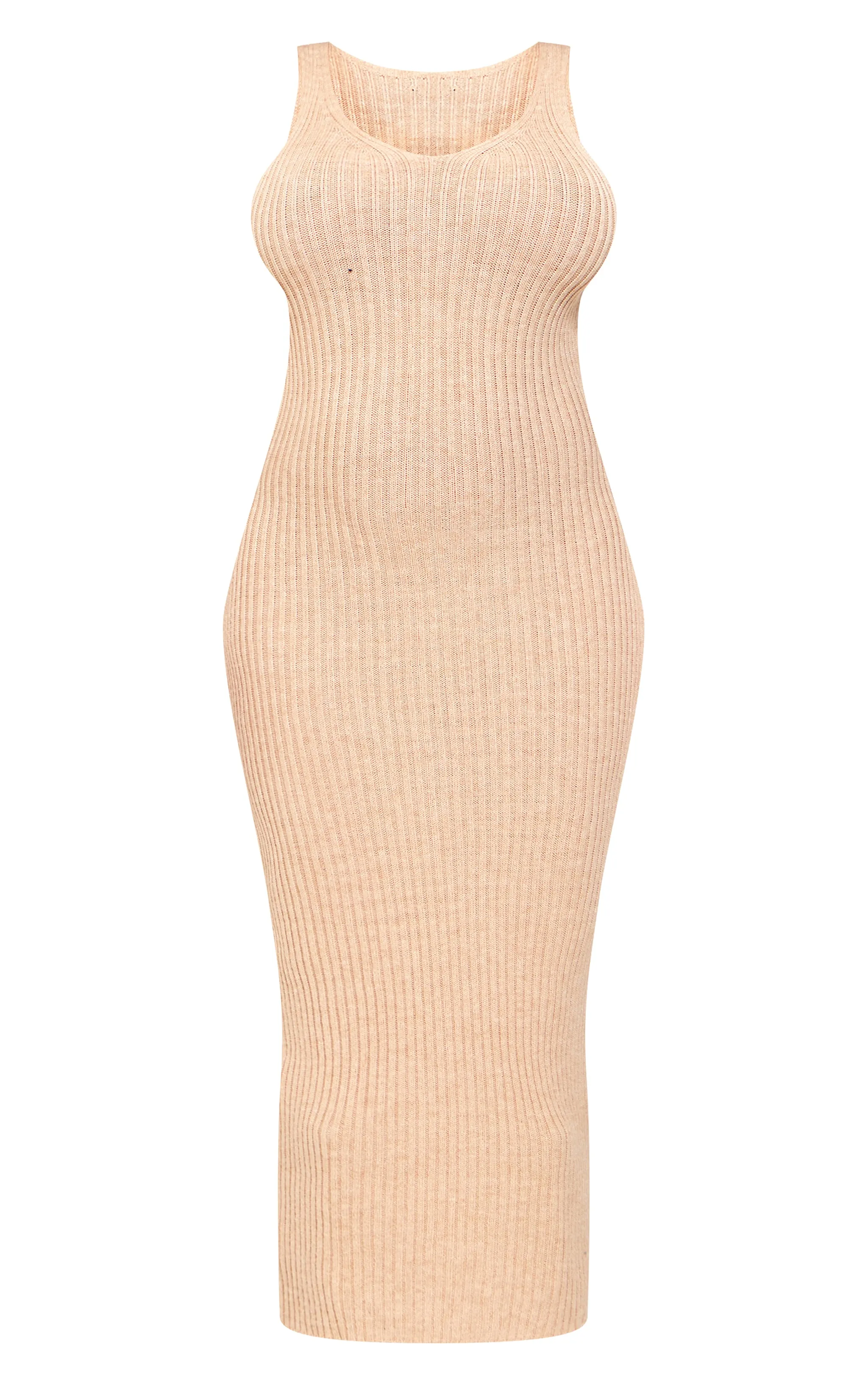 Maternity Stone Knitted V Neck Midi Dress sold by Pretty Little Thing product image thumbnail 5