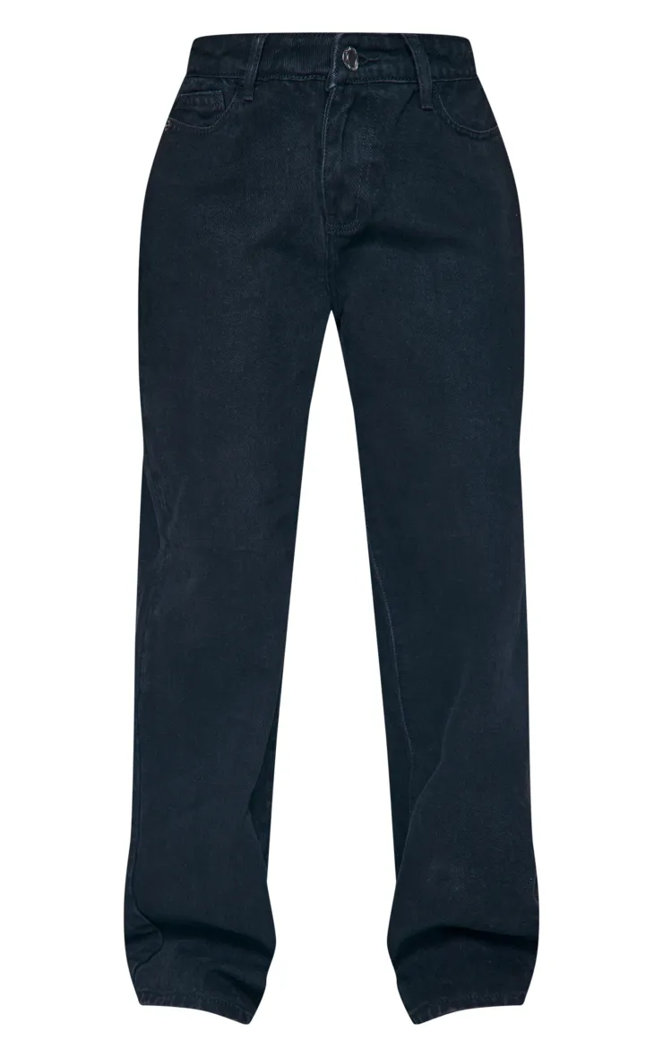 Petite Black Dip Waist Denim Jeans sold by Pretty Little Thing product image thumbnail 5