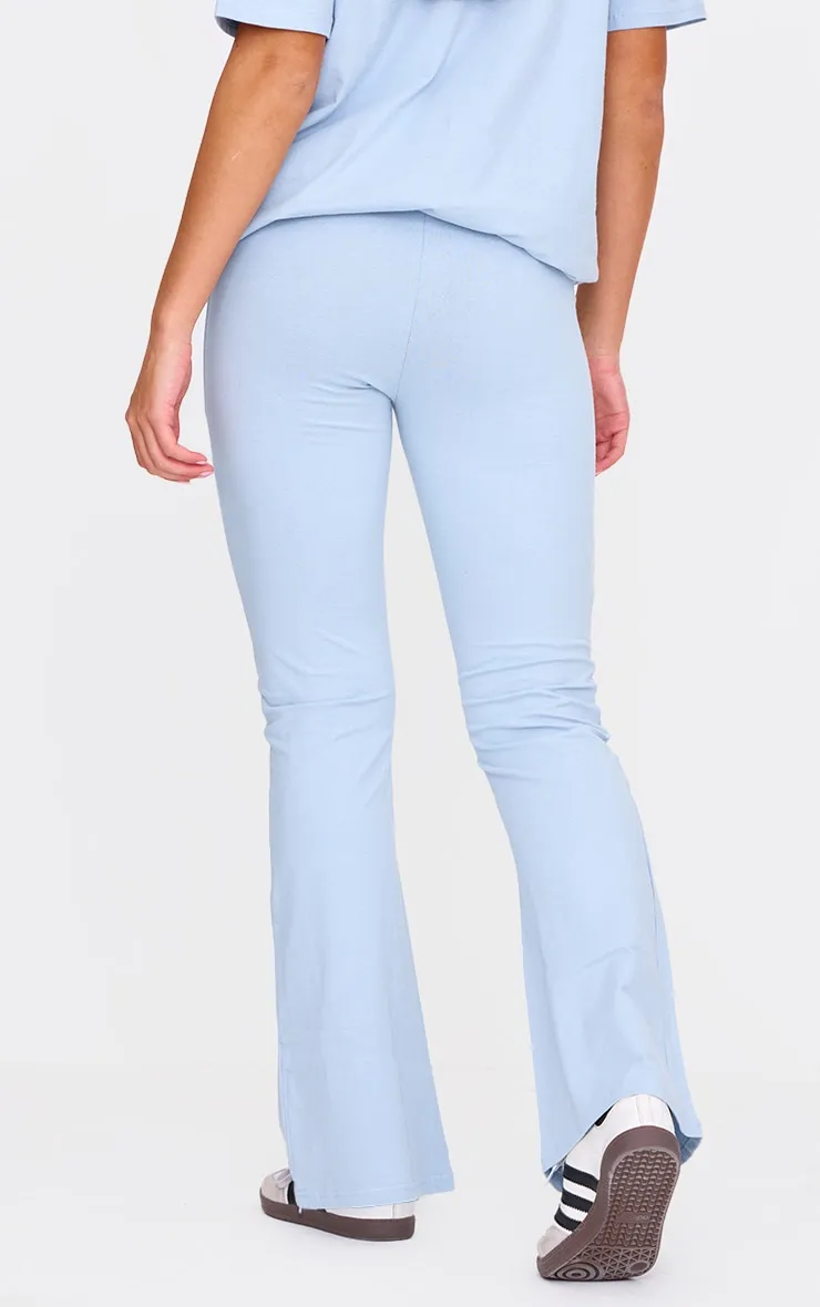 PRETTYLITTLETHING Pale Blue Printed Flared Trousers sold by Pretty Little Thing product image thumbnail 3
