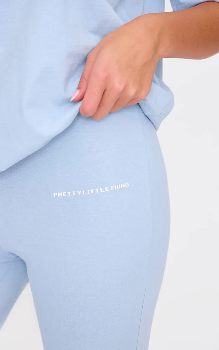 PRETTYLITTLETHING Pale Blue Printed Flared Trousers sold by Pretty Little Thing product image thumbnail 4