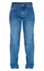 Petite Indigo Blue Wash Rigid Low Rise Straight Leg Jeans sold by Pretty Little Thing