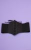 Black PU Lace Up Corset Belt sold by Pretty Little Thing