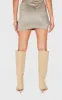 Light Khaki Faux Suede Micro Mini Skirt sold by Pretty Little Thing