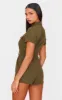 Khaki Soft Tailored Utility Detail Playsuit sold by Pretty Little Thing