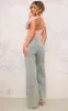 Stone Slinky Backless Asymmetric Long Top sold by Pretty Little Thing